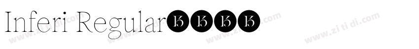 Inferi Regular字体转换